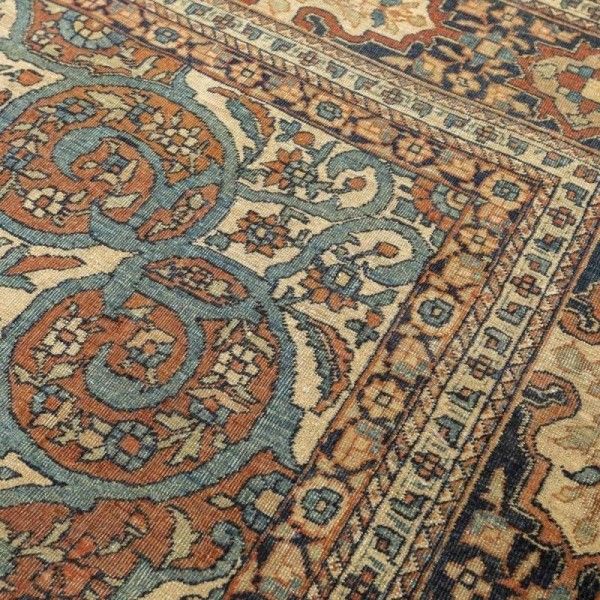 Alfombra Antigua Keshan. Diseño de...