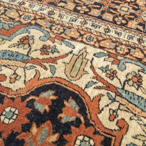 Alfombra Antigua Keshan. Diseño de...