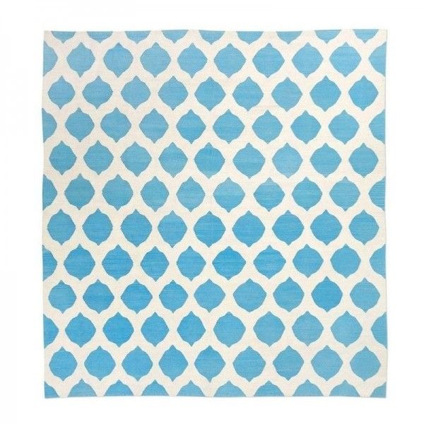 Killim Contemporaneo. Diseño Azul y...