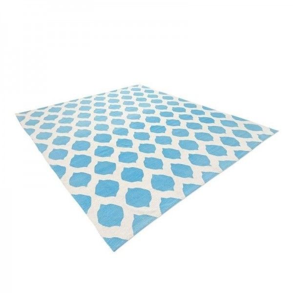 Killim Contemporaneo. Diseño Azul y...