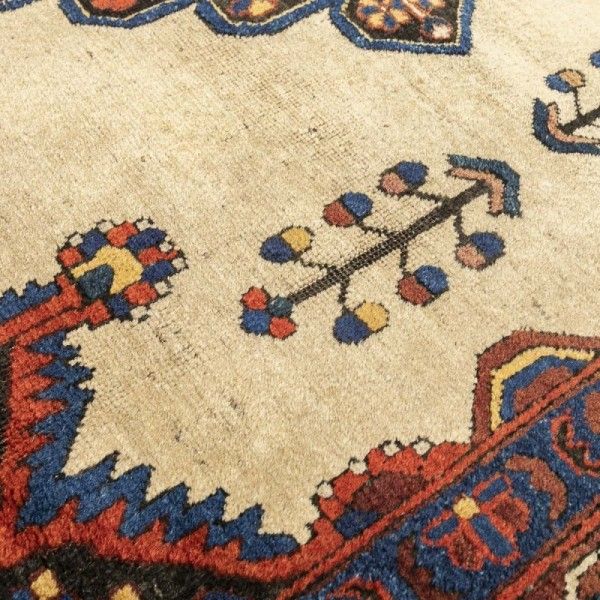 Alfombra Afshar Antigua.Diseño Étnico...