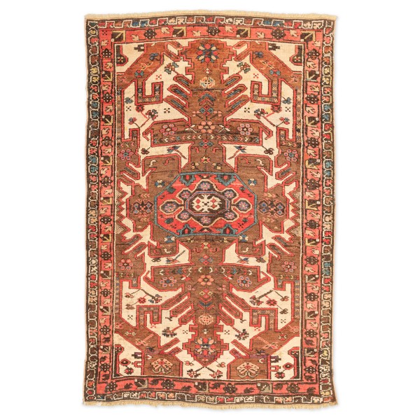 Alfombra Antigua del Cáucaso Kazak....