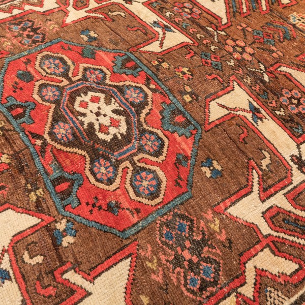 Alfombra Antigua del Cáucaso Kazak....