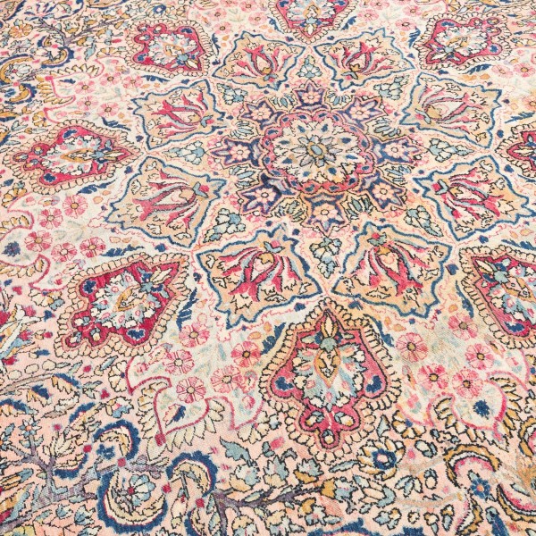 Wool Handmade Kirman Rug Classic ....