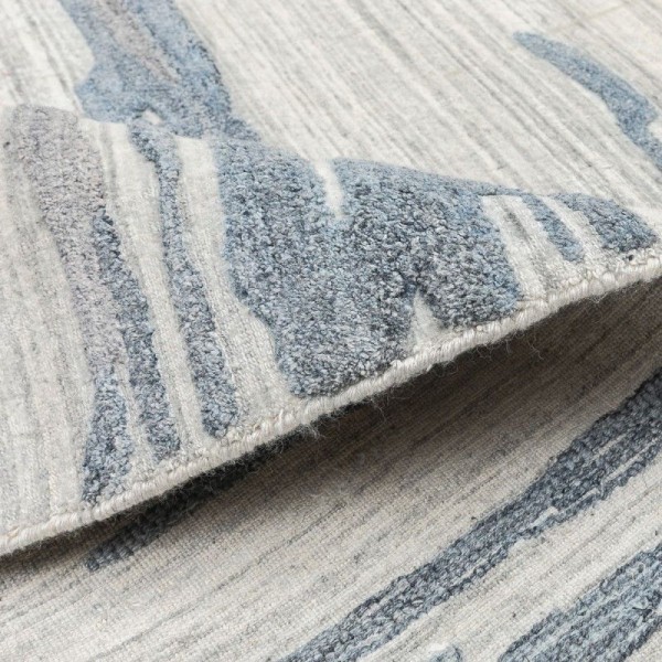 Alfombra Abstracta. Gris y Azul. 4,00...