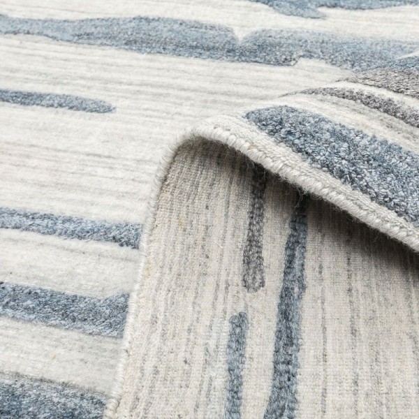 Alfombra Abstracta. Gris y Azul. 4,00...