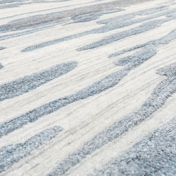 Alfombra Abstracta. Gris y Azul. 4,00...