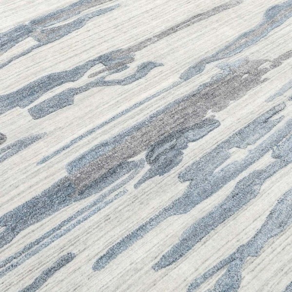 Alfombra Abstracta. Gris y Azul. 4,00...