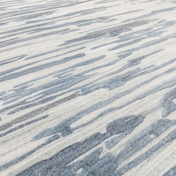 Alfombra Abstracta. Gris y Azul. 4,00...