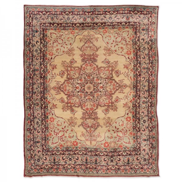 Alfombra Antigua Kirman. 3,40 x 2,65 m.