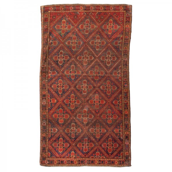 Antique Ersari Wool Rug. 3,35 x 1,90 m