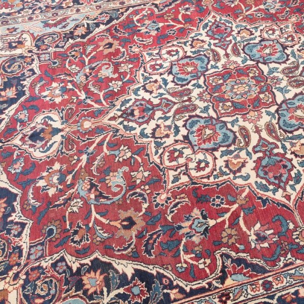 Antique Meshed Emogli Wool Rug. 3,10...