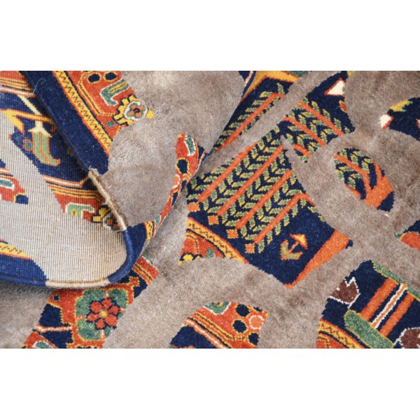 Abstract Rug. Persian Bidjar. Wool...