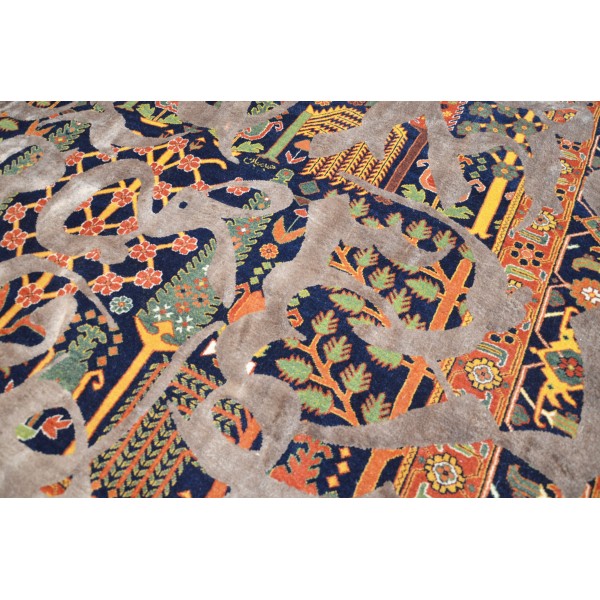 Abstract Rug. Persian Bidjar. Wool...